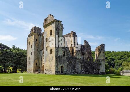 Old wardour castle, england, uk. Stock Photo