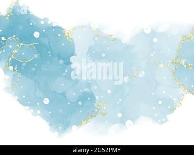 Abstract alcohol ink texture marble style background. EPS10 vector illustration design. Stock Vector