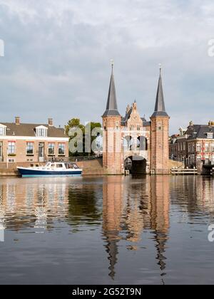 Netherlands, Friesland, Sneek, 'waterpoort' Gate Tower, Niederlande ...