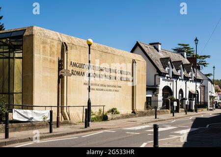 Roman Legionary Museum in Caerleon, Newport, Gwent, Wales, UK, Britain Stock Photo