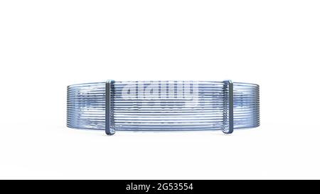 round plastic tube coil. isolated digital industrial 3D illustration Stock Photo