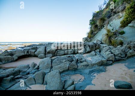 Inverloch Rocks The Caves - Inverloch Stock Photo - Alamy