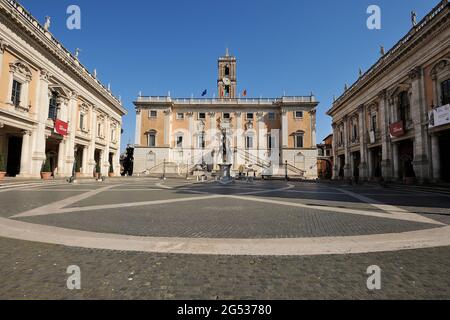 Piazza del Campidoglio, Rome, Italy Stock Photo