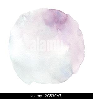 Stain watercolor brush shapes with hand-painted on white background. Stock Vector