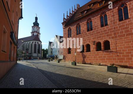 historisches Rathaus in Sulzbach Rosenberg, Amberg, Oberpfalz, Bayern! Stock Photo