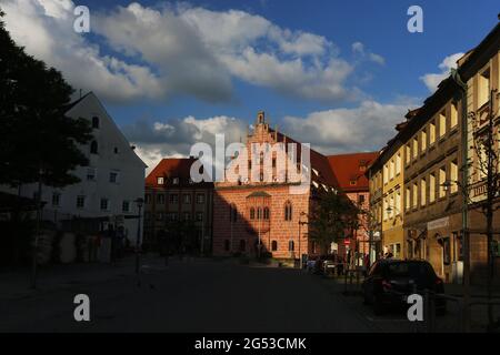 historisches Rathaus in Sulzbach Rosenberg, Amberg, Oberpfalz, Bayern! Stock Photo