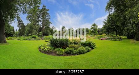Panorama shot of Bressingham Steam & Bressingham Gardens, a steam ...