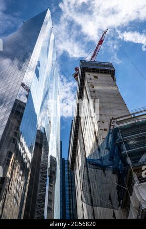 Skyscrapers being built Stock Photo