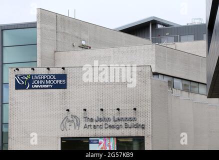 The John Lennon Art and Design building at Liverpool University Stock Photo