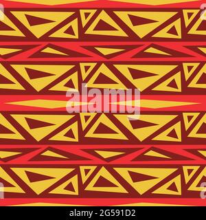 African tribal ornament abstract ethno pattern Bright tribal texture Stock Vector