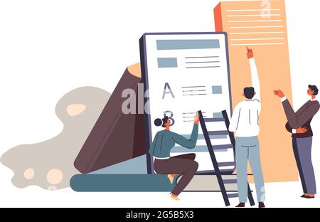 Education and development of skills in business Stock Vector