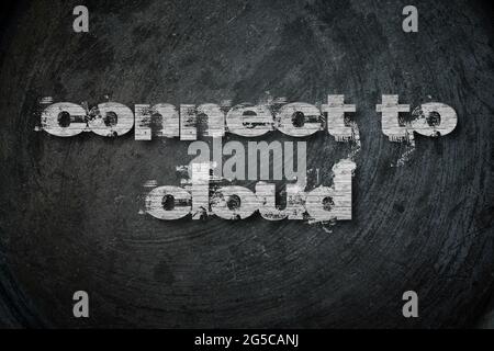 Connect to cloud, concept sign Stock Photo