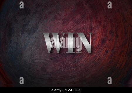 WIN text on Background Stock Photo