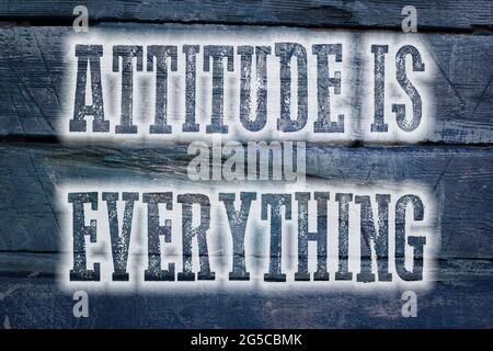 Attitude Is Everything Concept text on background Stock Photo