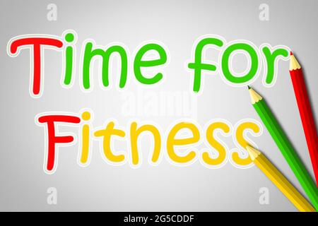 Time For Fitness Concept Stock Photo