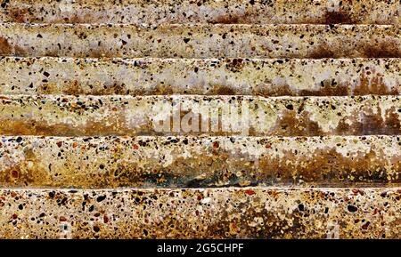 The steps have lots of coloured stones in them Stock Photo