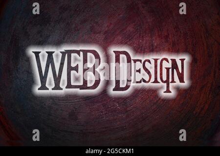 Web design concept text Stock Photo