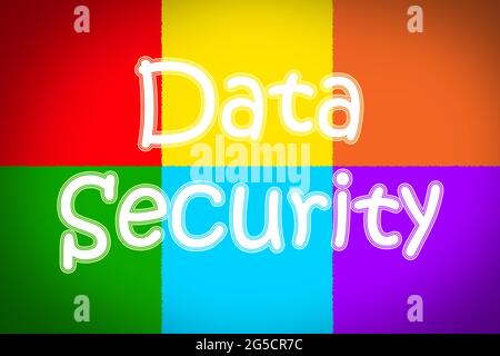 Data Security Concept text on background Stock Photo