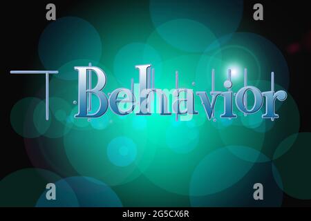Behavior Concept text on background Stock Photo