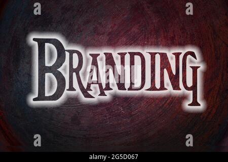 Branding Concept text on background Stock Photo