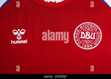 Logo of the Danish Football Union DBU and the National team