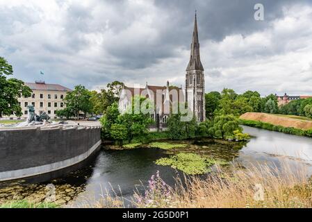 Kastellet, St. Alban’s Church, Copenhagen, Denmark Stock Photo