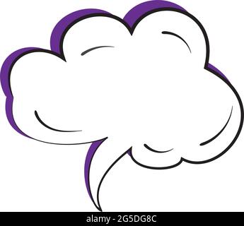 Isolated empty comic bubble chat Stock Vector
