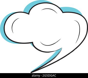 Isolated empty comic bubble chat Stock Vector