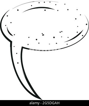 Isolated empty comic speech bubble Vector Stock Vector Image & Art - Alamy
