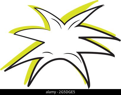 Isolated empty comic bubble chat Stock Vector