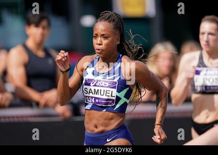 BREDA, NETHERLANDS - JUNE 26: Jamile Samuel of the Netherlands ...