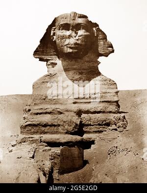 The Sphinx, Egypt, Victorian period Stock Photo