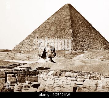 The Sphinx, Egypt, Victorian period Stock Photo