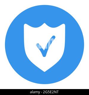Best protection shield outline white glyph icon vector. Finances sign. Graph symbol for your web site design, logo, app, UI. Vector illustration, EPS1 Stock Vector