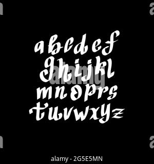 Hand drawn modern dry brush lettering. Vector Stock Vector