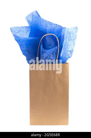 Single Giftbag on a White Background Stock Photo