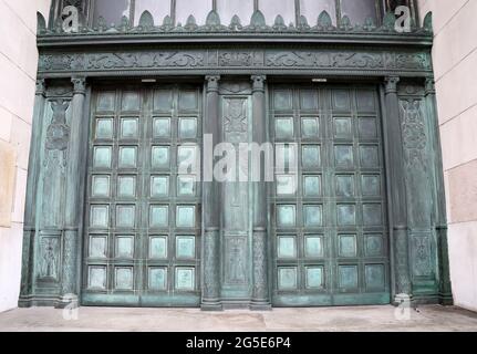 Doors at the Martins Bank Building in Liverpool Stock Photo