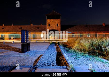 Auschwitz II – Birkenau Brzezinka,german death camp, german, concentration camp, poland, concentration camp, German mass extermination, Oświecim, gas Stock Photo