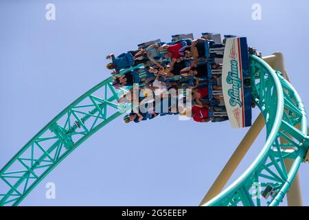 Knott's Berry Farm in Southern California. Stock Photo