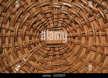 rattan wicker texture and pattern Stock Photo