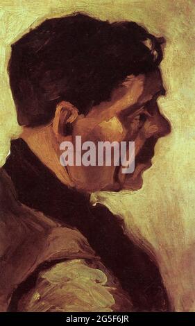 Vincent Van Gogh -  Head Peasant 1885 Stock Photo