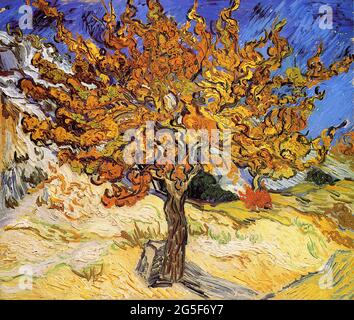 Vincent Van Gogh -  Mulberry Tree 1889 Stock Photo