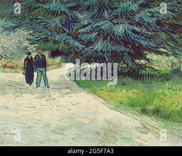 Vincent Van Gogh -  Public Garden Arles 1888