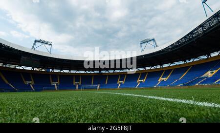 KHARKIV, UKRAINE - MAY 27, 2021: The football stadium OSK Metallist Stock Photo