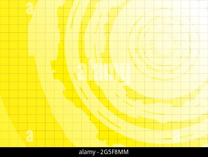 Abstract HUD circle and yellow background. Vector illustrator Stock Vector