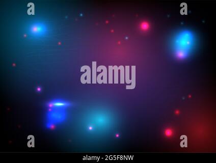 Abstract mesh background. Red and blue neon light screen. Vector illustrator Stock Vector