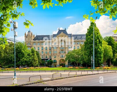 Beautiful Gresham Palace by day, Budapest, Hungary Stock Photo