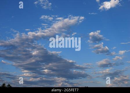 Clouds on a sunny day Stock Photo