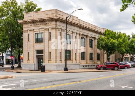 GREENVILLE, SC, USA-23 JUNE 2021: South Carolina Legal Services Agency building. Stock Photo