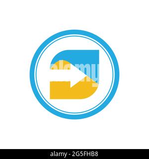 business arrow logo illustration design Stock Vector